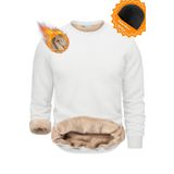 GHASSY CO. Ghassy Co. Erkek Ultra Termal Sherpa Peluş Astarlı Bisiklet Yaka Sweatshirt