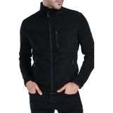 Ghassy Co. Ghassyco. Erkek Tam Fermuarlı Polar Ceket - 3XL - Siyah