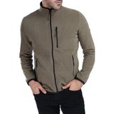 Ghassy Co. Ghassyco. Erkek Tam Fermuarlı Polar Ceket - Açık Haki - 2XL