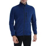 Ghassy Co. Ghassyco. Erkek Tam Fermuarlı Polar Ceket - Mavi