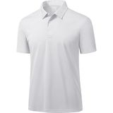 Ghassy Co. Golf Beyaz Dry Fit Classic Tenis Casual Polo Yaka Erkek T-shirt