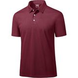 Ghassy Co. Golf Bordo Dry Fit Classic Tenis Casual Polo Yaka Erkek T-shirt