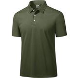 Ghassy Co. Golf Haki Dry Fit Classic Tenis Casual Polo Yaka Erkek T-shirt