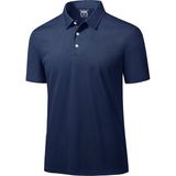 Ghassy Co. Golf Lacivert Dry Fit Classic Tenis Casual Polo Yaka Erkek T-shirt