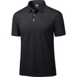 Ghassy Co. Golf Siyah Dry Fit Classic Tenis Casual Polo Yaka Erkek T-shirt