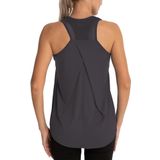 Ghassy Co. Kadın Cross Üst Sırt File Detaylı Antrenman Yoga Spor Atlet Tank Tops 1783 FÜME S