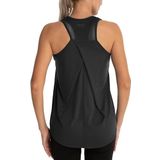 Ghassy Co. Kadın Cross Üst Sırt File Detaylı Antrenman Yoga Spor Atlet Tank Tops 1783 SİYAH L