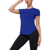 Ghassy Co. Kadın Dry Fit Running Yoga Hızlı Kuruma Nem Emici Yanları Fileli Hava Alabilen Spor T-shirt SAKS XXL