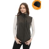 GHASSY CO. Kadın Haki Polar Çok Cepli Trekking Koyu Spor Yelek