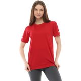 Ghassy Co. Kadın Nem Emici Hızlı Kuruma Atletik Teknik Performans Spor T-Shirt - Kırmızı - 2XL