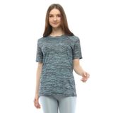 Ghassy Co. Kadın Nem Emici Hızlı Kuruma Atletik Teknik Performans Spor T-shirt MAVİ L