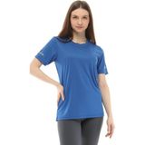 Ghassy Co. Kadın Nem Emici Hızlı Kuruma Atletik Teknik Performans Spor T-Shirt - Mavi