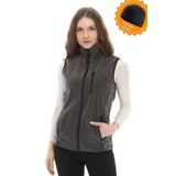 Ghassy Co. Kadın Polar Çok Cepli Trekking Spor Yelek - Koyu Gri