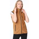 Ghassy Co. Kadın Polar Çok Cepli Trekking Spor Yelek - M - Camel