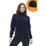 Ghassy Co. Kadın Pro Rüzgar Geçirmez 5 Cepli Tam Fermuarlı Outdoor Polar Ceket TMFR869866011 - Lacivert