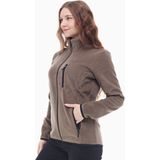 Ghassy Co. Kadın Pro Rüzgar Geçirmez 5 Cepli Tam Fermuarlı Outdoor Polar Ceket TMFR869866011 - XL - Açık Haki