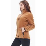 Ghassy Co. Kadın Pro Rüzgar Geçirmez 5 Cepli Tam Fermuarlı Outdoor Polar Ceket TMFR869866011 - XL - Camel