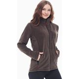 Ghassy Co. Kadın Pro Rüzgar Geçirmez 5 Cepli Tam Fermuarlı Outdoor Polar Ceket TMFR869866011 - XL - Koyu Yeşil