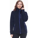 Ghassy Co. Kadın Pro Rüzgar Geçirmez 5 Cepli Tam Fermuarlı Outdoor Polar Ceket TMFR869866011 - XL - Lacivert - Mavi