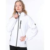 Ghassy Co. Kadın Su Rüzgar Geçirmez Softshell Spor Mont - Beyaz