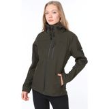 Ghassy Co. Kadın Su Rüzgar Geçirmez Softshell Spor Mont - Haki