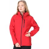 Ghassy Co. Kadın Su Rüzgar Geçirmez Softshell Spor Mont - Kırmızı