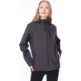 Ghassy Co. Kadın Su Rüzgar Geçirmez Softshell Spor Mont - Koyu Gri