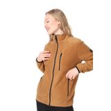 Ghassy Co. KADIN TAM FERMUARLI POLAR CEKET CAMEL S