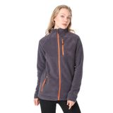 Ghassy Co. KADIN TAM FERMUARLI POLAR CEKET FÜME XXL