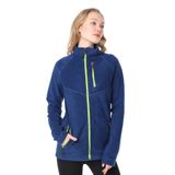 Ghassy Co. KADIN TAM FERMUARLI POLAR CEKET İNDİGO MAVİ S