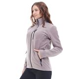 Ghassy Co. KADIN TAM FERMUARLI POLAR CEKET KOYU GRİ XL