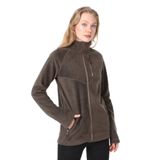 Ghassy Co. KADIN TAM FERMUARLI POLAR CEKET KOYU HAKİ1 XXL