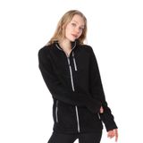 Ghassy Co. KADIN TAM FERMUARLI POLAR CEKET SİYAH1 M