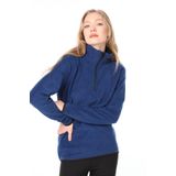 Ghassy Co Kadın Yarım Fermuarlı Sweatshirt - MAVİ XXL
