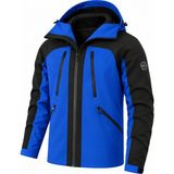 Ghassy Co. Ski Pro Series Kayak Içi Polarlı Rüzgar Geçirmez Su Itici Outdoor Softshell Mont - 2XL - Saks