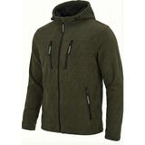 Ghassy Co. Tactical Army Erkek Polar Kapşonlu Ceket - XL - 364 - K.Haki