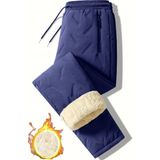 Ghassy Co. Unisex Çift Katman Ultra Termal Su ve Rüzgar Geçirmez Kayak Motorcu Içi Kürklü Pantolon - 2XL - Lacivert