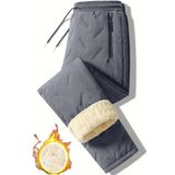 Ghassy Co. Unisex Çift Katman Ultra Termal Su ve Rüzgar Geçirmez Kayak Motorcu İçi Kürklü Pantolon