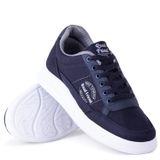 Ghattix Erkek Keten Sneaker Yazlık Mevsimlik Ayakkabı Lacivert Lacivert 44