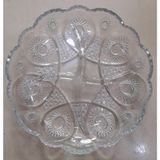 Ghazal ayaksız Cam çerezlik çap : 21cm (GHAZAL)