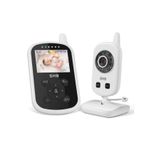 GHB Bebek Kameralı Telsiz Monitör, 2.4 GHz, İki Yönlü Konuşma, ECO Mod, Gece Görüşü, Sıcaklık Sensörü