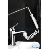 Ghdent BPA Free & FDA Kriterlerine Uygun Materyal Askılıksız Ekonomik Şarjsız Seri 2 Başlıklı Manuel Ağız Duşu beyaz