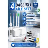 GHDENT Manuel Ağız Duşu 4 Başlıklı Askılıklı Komple Ağız Bakımı