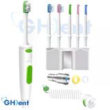 Ghdent Sh16 Hibrit 6 Başlıklı Fırçalı Manuel Ağız Duşu / Diş Ve Diş Eti Bakım Seti (Duvar Askılıklı) / Tazyik Ayarlı, Pil/Şarj Gerekt