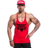 Ghedto Gym Dambıl Fitness Tank Top Sporcu Atleti Kırmızı