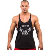 Ghedto Shutup And Bench Gym Fitness Tank Top Sporcu Atleti Siyah