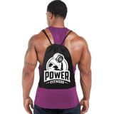 Ghedto Wear Power Fitness Gym Sack Bag Torba Büzgülü Çanta (Siyah)