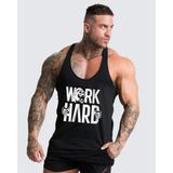 Ghedto Work Hard Gorilla Gym Fitness Tank Top Sporcu Atleti Siyah