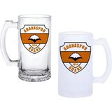 Ghostbastır Design Adanaspor Kulplu Bira Bardağı Buzlu Veya Şeffaf Seçenekli 002 - 1 Adet - 500 ml