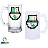 Ghostbastır Design Al Ahli Doha F.c. Kulplu Bira Bardağı Buzlu Veya Şeffaf Seçenekli 0258 - 1 Adet - 500 ml